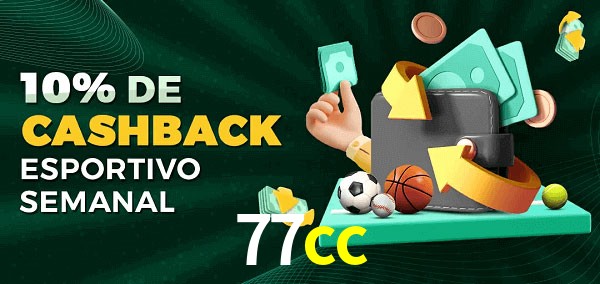 10% de bônus de cashback na 77cc